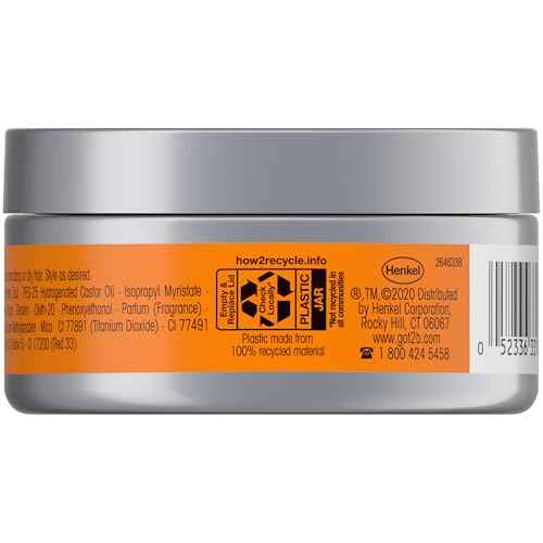 got2b Defiant Shine Pomade, 2 Fl Oz, High Shine Hair Styling Pomade for Men and Women, Creates Texture, Control & Light Hold, Tames Unruly Hair, Suitable for Short to Medium Styles