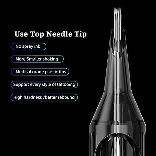 Xnet U-REX Cartridges #12 Standard 13RM Disposable Tattoo Needles 13 Curved Magnum Medium Taper 1213RM 20Pcs Supply for Rotary Tattoo Pen Machine Gun