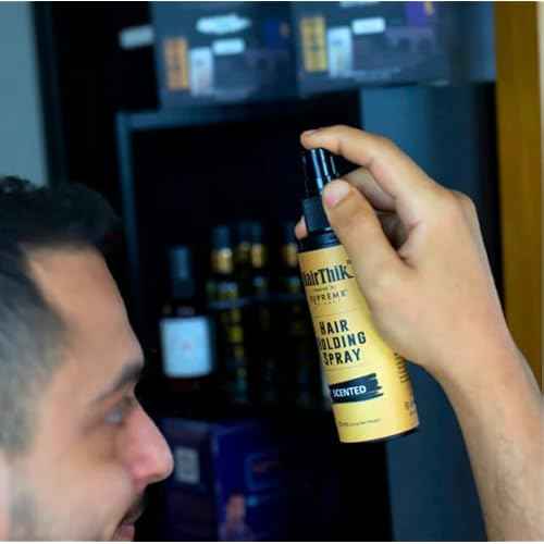 Supreme Trimmer Water Resistant Hair Fiber Holding Spray | Strengthens and Locks Bond Between Fibers & Thinning Hair | Professional Hair Texturizer | HFH1/SS, 120ml, Scented