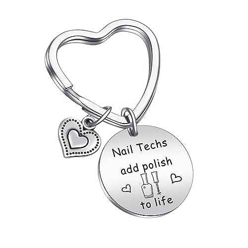 Nail Tech Gifts For Women Beautician Keychain Jewelry Nail Stylist Gift Nail Technician Keychain