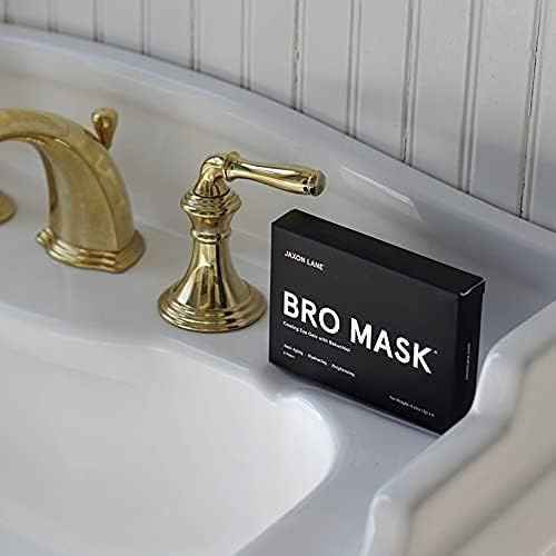 BRO MASK Under Eye Patches for Men Skin Care | Cooling Eye Masks for Dark Circles and Puffiness, Anti Aging Hydrogel Pads with Bakuchiol, Caffeine & Niacinamide, Eye Bags Treatment for Men (2X6 Pairs)