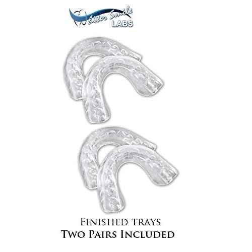 Teeth Whitening Trays - BPA Free - Thin Moldable Mouth Trays Form Perfectly to Each Tooth (4 Trays)