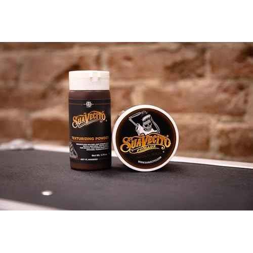 Suavecito Texturizing and Volumizing Hair Styling Powder with Shine Free Matte Finish and Strong Hold - No Mess, Oil Absorbing, Long Lasting