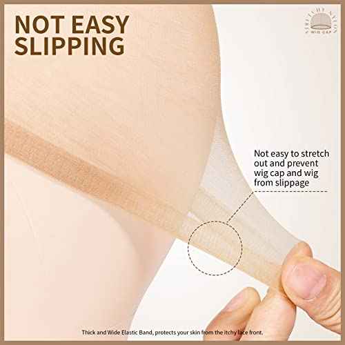 Teenitor HD Wig Cap, 20pcs Wig Cap Ultra Thin Wig Caps for Women, Wig Caps for Women HD Wig Caps, Wig Caps for Women Lace Front, Stocking Caps Wig Cap HD Caps for Wig Nude