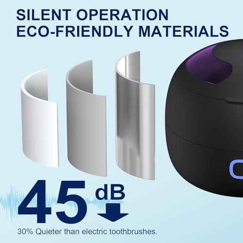 Upgraded Ultrasonic Retainer Cleaner, 45kHz Retainer Cleaner Machine for Denture Cleaner, Retainer Cleaner, Mouth Guard Cleaner, Night Guard Cleaner, Denture Cleaner with 200ML Dental Cleaning Pod