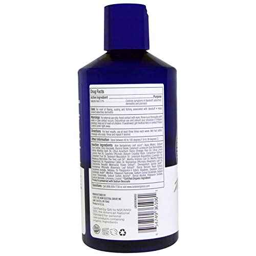 Avalon Organics Anti-Dandruff Shampoo and Anti-Dandruff Conditioner Bundle With 2% Salicylic Acid, Aloe Vera, Tea Tree, Chamomille and Essential Oils, 14 fl. oz. each