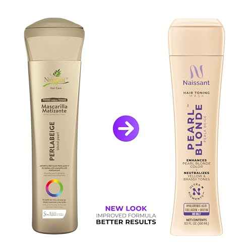 naissant Perla Beige Hair Purple Toning Mask | Eliminates Brassiness | Neutralizes Yellow & Orange Tones | Paraben, Ammonia & Sulfate Free | Pro-Vitamin B5, Olive Oil & Honey (Perla Beige) 10.1 Fl Oz