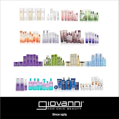GIOVANNI ECO CHIC 50:50 Balanced Hydrating-Calming Conditioner - Leaves Hair pH Balanced for Over-Processed, Lauryl & Laureth, Sulfate Free, No Parabens, Color Safe - 128 oz