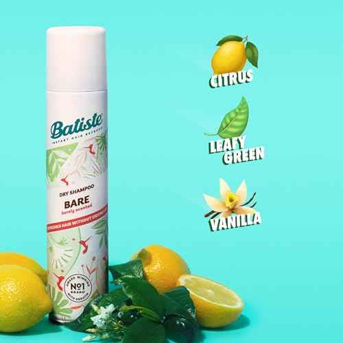 Batiste Dry Shampoo, Bare Fragrance, Refresh Hair and Absorb Oil Between Washes, Waterless Shampoo for Added Hair Texture and Body, 5.71 oz