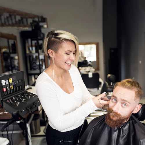 Professional Barber Supplies Case for Barber,Portable Barber Travel Carrying Case for Hair Stylist& Pet Groomer,Multi-Space Design, Sturdy, Large-Capacity Mobile Barber Stations
