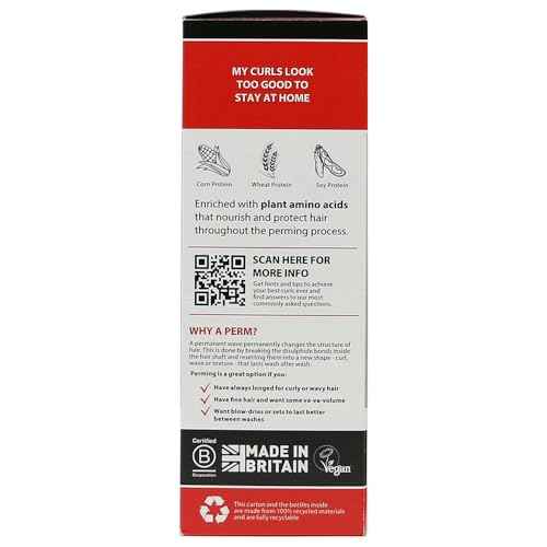 Pin-Up End Curl Home Perm for Short Hair, Defined and Long-Lasting Results 130ml