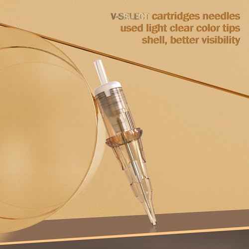 EZ Tattoo Cartridge Needles Assorted - 50Pcs #10 Mixed (5RS 7RS 9RS 11RS 14RS) Bugpin Round Shader Tattoo Needles Cartridges for Tattoo Pen Machine Gun - V SELECT