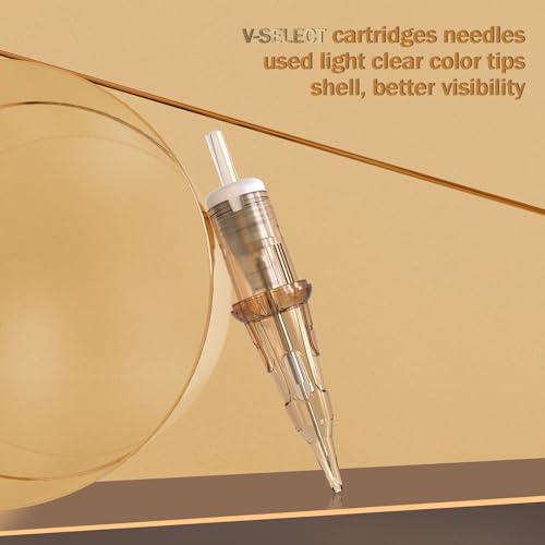EZ Tattoo Cartridge Needles - 20Pcs #12 (18RS) Standard Round Shader Disposable Tattoo Needles Cartridges for Rotary Tattoo Machine Pen Gun - V SELECT