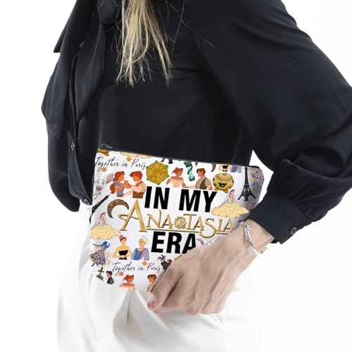 WCGXKO Princess Movie Gift Musical Lover Gift In My AnastaEra Makeup Bag Princess Fans Merch (Anasta Bag)
