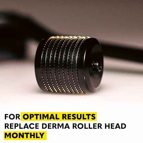 The Beard Club Derma Roller Replacement Head & Cleansing Spray - 0.3mm Titanium Microneedles - Replace, Clean and Prolong Derma Roller Life