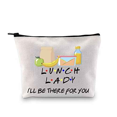 GJTIM Lunch Lady Gift I¡¯ll Be There For You Lunch Hero Zipper Pouch Makeup Bag (FOR YOU Lunch Lady bag)