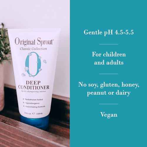 Original Sprout Deep Conditioner for All Hair Types, Vegan Conditioner, 32 oz. Bottle