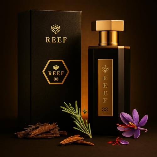 Luxury Unisex, Men's & Women's Perfume - Eau de Parfum 100ml (3.4oz) - Bold Long-Lasting Arabic-Inspired Scents (3.4, Reef 33)