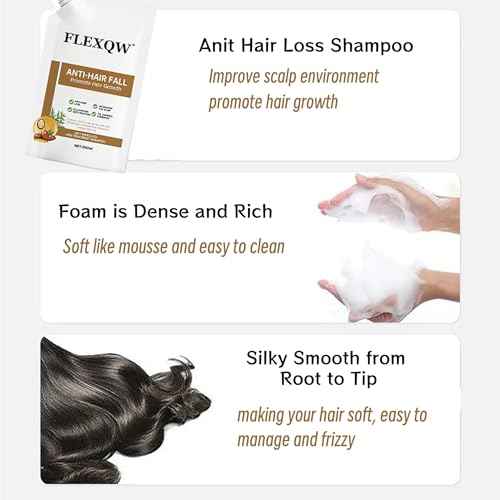 2 PCS Anti Hair Loss Shampoo, Promote Hair Growth and Thickening & Strengthening Shampoo with Various Plant Extracts for Thinning Hair Women£¨300ml£©