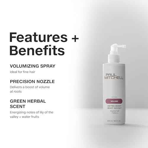 Paul Mitchell Extra-Body Root Boost Volumizing Spray, Targeted Lift, Adds Fullness, For Fine Hair