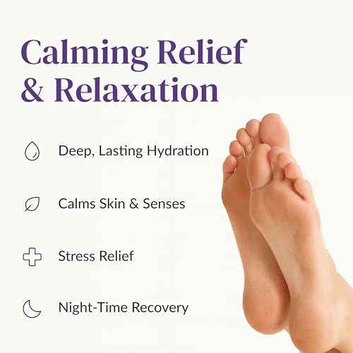 Epielle Relaxing Foot Masks 6 Pairs, Deep Moisturizing Socks for Dry Feet & Cracked Heels, Relieve and Soften with Melatonin & Lavender Extract, Korean Skin Care, Foot Spa, Self Care Gifts for Women