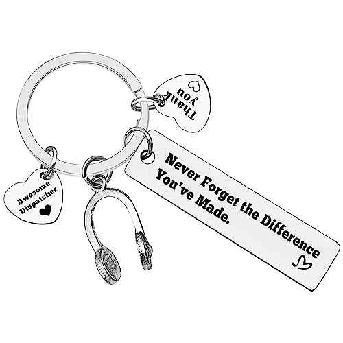 Xiahuyu 911 Dispatcher Gifts Keychain 911 Operator Gifts Emergency Dispatcher Appreciation Gift 911 Dispatcher Thank You Gift