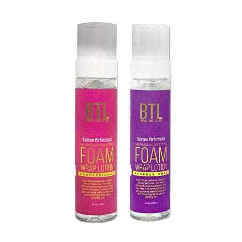 VANESSA BTL Professional Moisture Sculpting Foam Wrap Lotion, Supreme Performance (Pink Bottle)