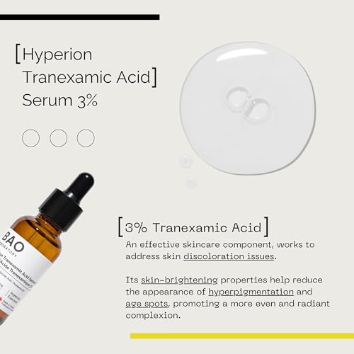 3% Tranexamic Acid Serum with Provitamin B5/Hyaluronic Acid ? Soothing Hydrating & Radiant Skin Formula - 30ml
