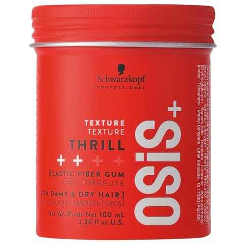 OSiS+ Thrill Fibre Gum - Medium Hold Flexible Style Control with Natural Shine