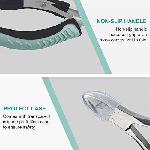 IVON Cuticle Trimmer, Non-Slip Professional Cuticle Nipper Stainless Steel Cutter