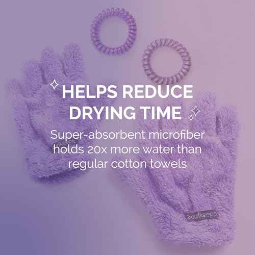 Quick-Dry Styling Gloves Purple