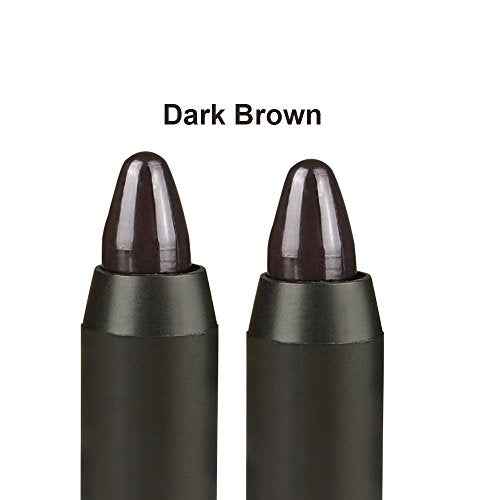Professional Hair Chalk Temporary Hair Dye Non-toxic Hair Color Crayon Cover White Hair Color Patch (2packs-dark Brown-dark Brown)