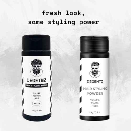 King Sized Hair Styling Powder - Volumizing and Mattifying Hold (0.8oz / 25g) - Add Life and Texture without Grease - Non-Sticky, Natural Look