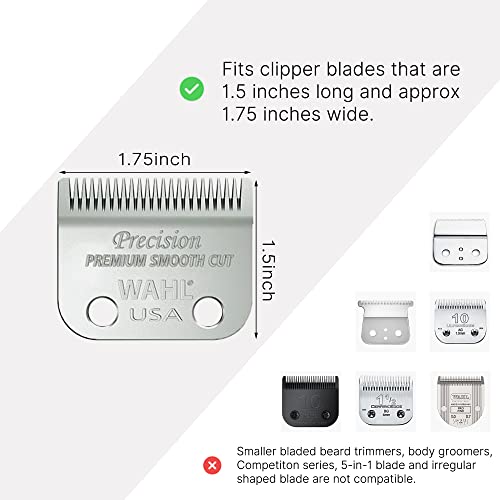 Clipper Guards for Wahl 10 12 14 16 18 20 Hair Clipper Guards 6pcs Extra Long Clipper Guard Attachments 2.5 Inch Clipper Guides Multiple Sizes Universal 2.5", 2.25", 2", 1.75", 1.5", 1.25" (Gray)