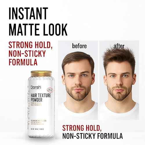 Dorsh Hair Texture Powder - Volumizing & Texture Powder for men All Hair Types with Volumizing Matte Look, Non-Sticky and Smells Great