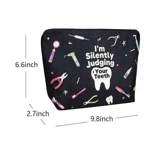 Dentist Gift for Women Makeup Bag Dental Hygienist Assistant Accessories Hygiene Gifts