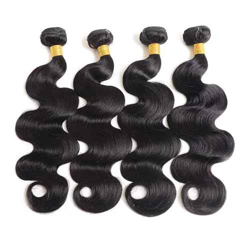 Hair Body Wave Bundles 14 16 18 20 Body Wave Human Hair 4 Bundles 100% Unprocessed Brazilian Virgin Remy Hair Extensions for Black Women
