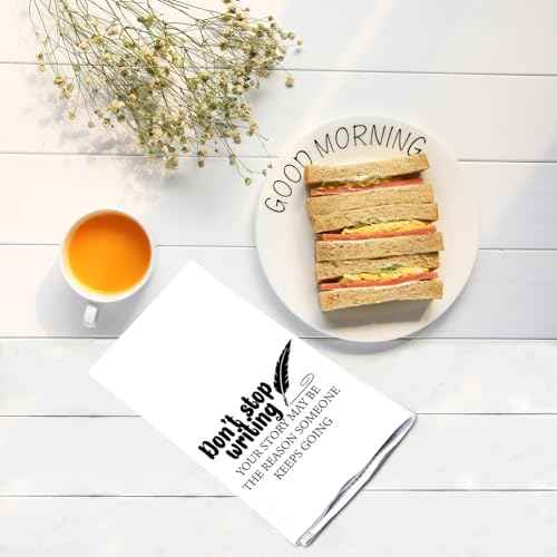 G2TUP Creative Writer Don't Stop Writing Makeup Bag - Future Author Cosmetic Bag - Novelist Appreciation Gift - Zipper Travel Bag (Stop Writing KT)