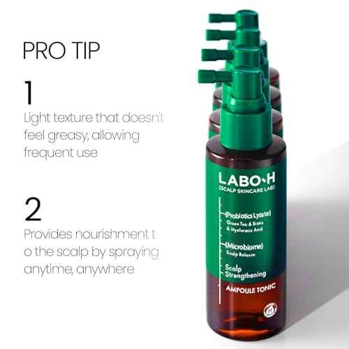 Scalp Strengthening Spray for Hair Growth & Anti-Loss | Vegan Tonic Serum, Instant Cooling & Soothing with Rosemary and Peppermint Oil, Sulfate Free, Korean, 3.38 Fl oz.