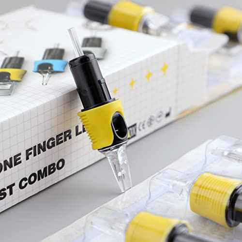 STIGMA Finger Ledge Tattoo Cartridge Needles #12(15RM) Round Magnum 0.35mm Standard M-Taper 16Pcs With Membrane Tattoo Cartridges for Rotary Tattoo Machine EN05-FG-16-1215RM