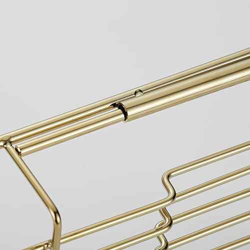 Stainless Steel Bathtub Caddy Tray, Expandable Bath Tub Tray Table, Adjustable Bathroom Tray, Bath Organizer Tub Shelf,Black,26.8~35.4in
