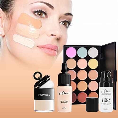 FantasyDay Women Makeup Gift Set Full Makeup Kit Include 120 Color Eyeshadow Palette, 3 Lipstick,15 Color Cream Concealer, 1 Concealer stick,1 Eyebrow pencil,1 Eyeliner,1 Mascara,5 Lipgloss,15 Brush