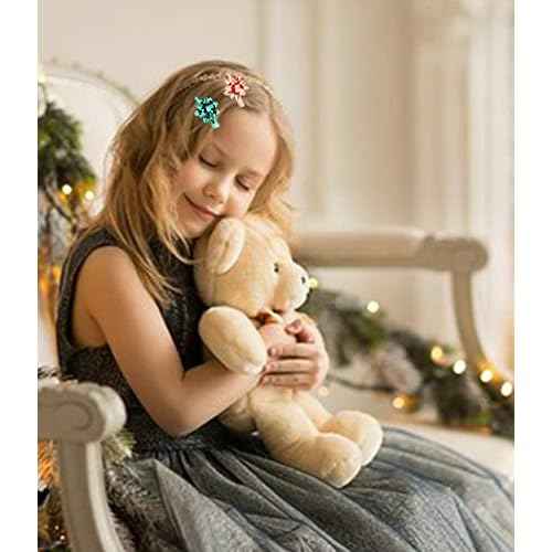 NVENF 6PCS Hair Clips for Women - Festive Holiday Hairpins & Bow Hair Clip Accessories for Christmas Outfits & Party Gifts (StyleA)