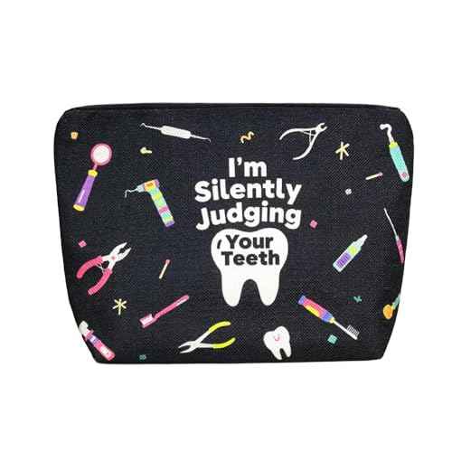 Dentist Gift for Women Makeup Bag Dental Hygienist Assistant Accessories Hygiene Gifts