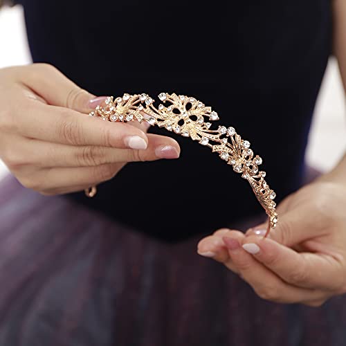 JWICOS Rhinestone Bridal Tiara for Wedding Birthday Crown Princess Tiaras and Crowns for Women and Girls