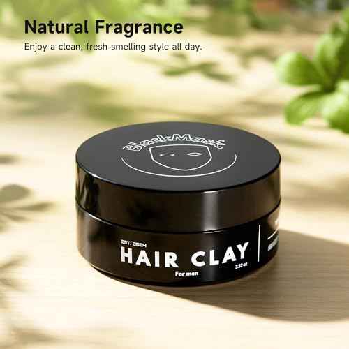 Hair Clay for Men (3.52 oz) Matte Finish with Strong Hold, Hair Styling Clay, Adds Texture & Volume