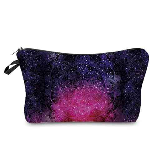 Starry Sky Cosmetic Bag for Women Cute Makeup Bag for Purse Travel Toiletry Zipper Pouch for Girls Gift for Sisters Galaxy Star Makeup Bag for Her