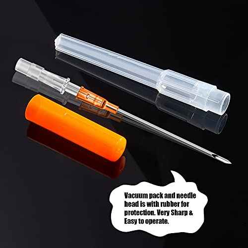 combofix 20G IV Catheter Piercing Needles - 6pcs Piecring Needles Catheter Hollow Needles for Ear, Nose, Navel, Nipple, Lip - Professional Quality for Piercing Tool Supplies£¨20G