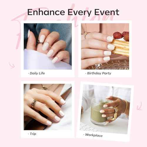 Modelones Semi Cured Gel Nail Strips, 32 Pcs Transparent Crystal Clear Stickers Sheer Gel Polish Strips, Ultra-Glossy, Long Lasting, Nail Wraps U V for Home Nails DIY
