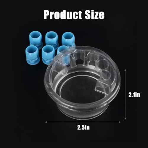 YILONG 20PCS Disposable Tattoo Cartridge Cup Holder Plastic Tattoo Cartridge Tray For Tattoo Inks Needle Holder Transparent Stand Ink Cleaning Cup For Tattoo Supplies